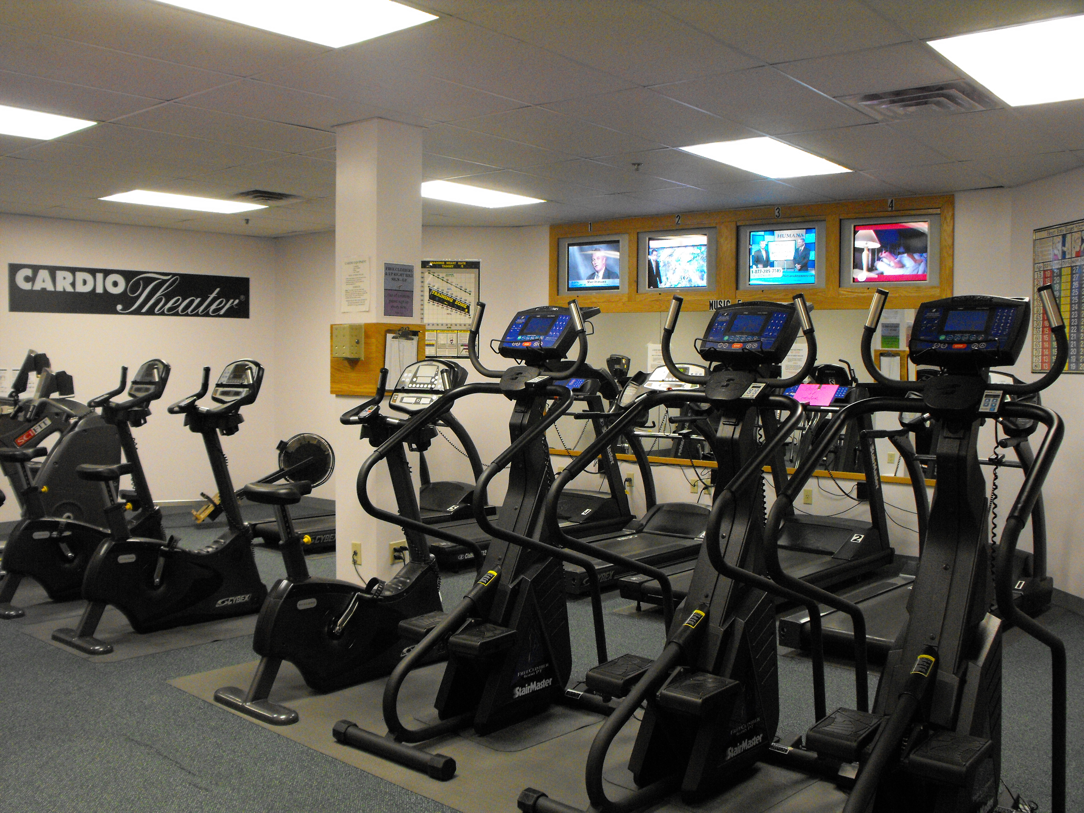 Cardio Room with Television viewing