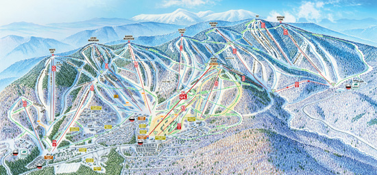 Trail Map for Sunday River